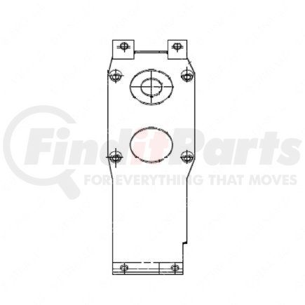 A6806890014 by FREIGHTLINER - Dashboard Panel Bracket - Steel, 1.89 mm THK