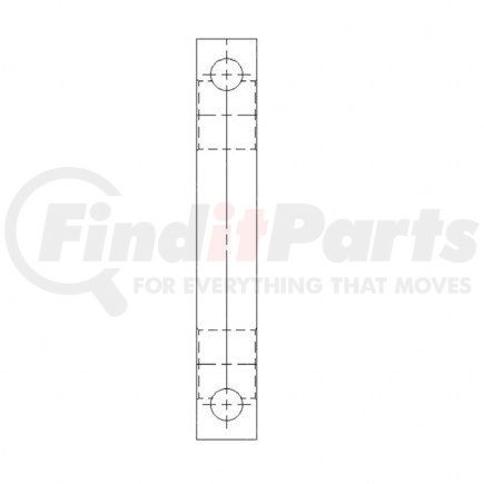 A---681-322-06-20 by FREIGHTLINER - Leaf Spring Shackle - Steel, 169 mm x 63.5 mm, 25.4 mm THK