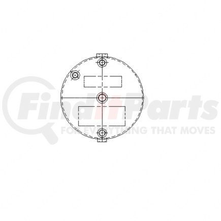 A---681-432-15-01 by FREIGHTLINER - Air Brake Air Tank - Aluminum, 0.13 in. THK, 9 in. Dia.