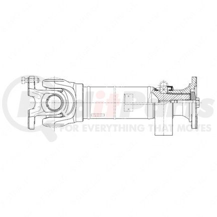 A-973-410-67-01 by FREIGHTLINER - Drive Shaft - Propeller Shaft