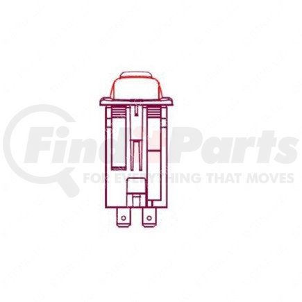 A66-19048-100 by FREIGHTLINER - Rocker Switch - Snow Chain