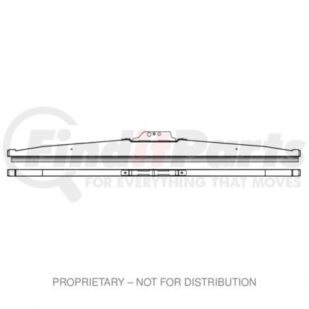 ABPN82W24 by FREIGHTLINER - Windshield Wiper Blade - Rubber, 24 in. Blade Length