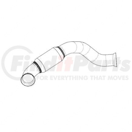 A-956-490-55-10 by FREIGHTLINER - Exhaust Pipe - Gas Line