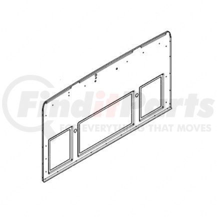 A-956-647-01-01 by FREIGHTLINER - Rear Body Panel - Aluminum Alloy