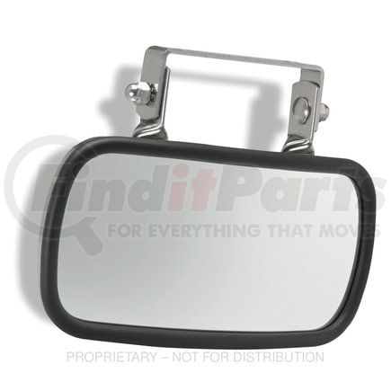 ABP-N74B-10481 by FREIGHTLINER - Door Mirror - Stainless Steel, Black