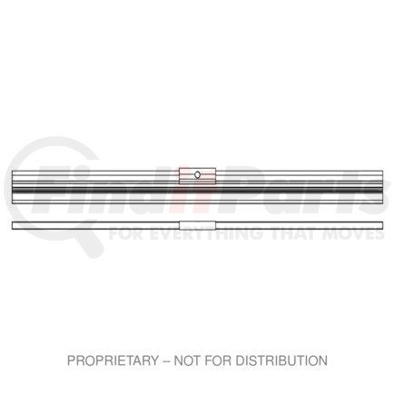 ABPN827115 by FREIGHTLINER - Windshield Wiper Blade - Stainless Steel, Rubber, 15 in. Blade Length