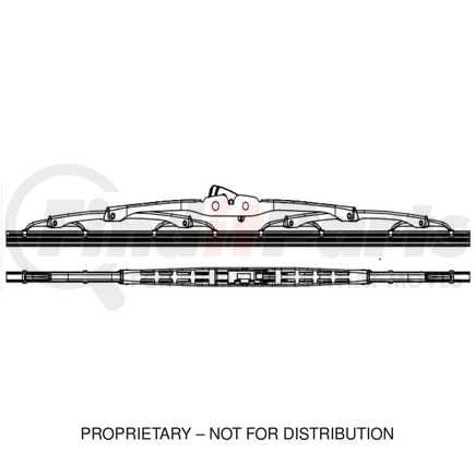 ABPN827318 by FREIGHTLINER - Windshield Wiper Blade - Rubber, 18 in. Blade Length