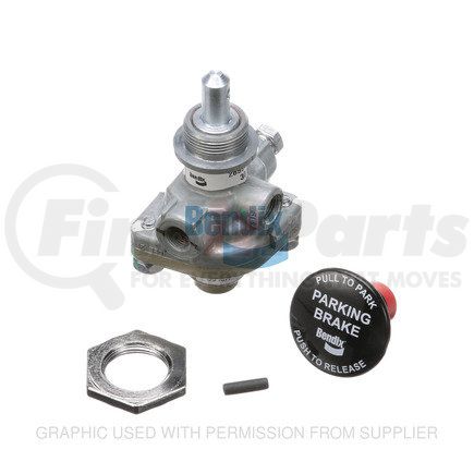 BW289954N by FREIGHTLINER - Air Brake Park Control Valve - Black, 102.62 mm x 56.64 mm