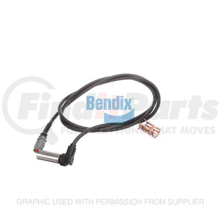 Freightliner BW-801546 ABS Wheel Speed Sensor ABS Wheel Speed Sensor - 228.6 mm x 101.6 mm, with Grease, 1524 mm Cable Length