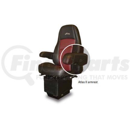 DMSSA175092NJ by FREIGHTLINER - Seat Armrest - Black