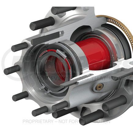 CM-102090 by FREIGHTLINER - Axle Hub Assembly - Aluminum