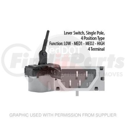 D5AZ-19986A by FREIGHTLINER - HVAC Blower Motor Switch