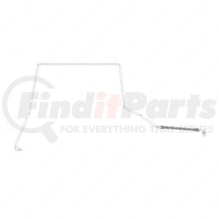 DDE23532473 by FREIGHTLINER - A/C Evaporator Inlet and Outlet Tube Assembly - Zinc Plated With Di Chrome Plated