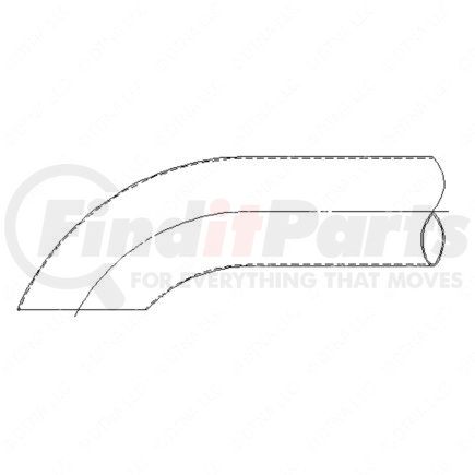 E0412921037 by FREIGHTLINER - Exhaust Muffler Pipe - Steel