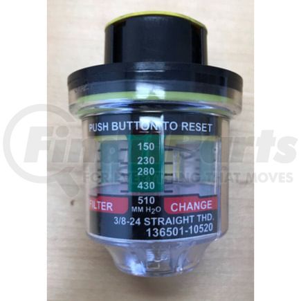 ENP-136501-10520 by FREIGHTLINER - Air Cleaner Air Restriction Indicator - 3/8-24 UNF-2B in. Thread Size