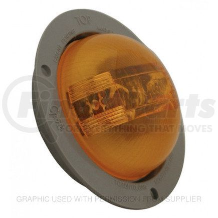 GRO-47373 by FREIGHTLINER - Marker Light - LED, Polycarbonate Lens, Polycarbonate Housing, Yellow Lens