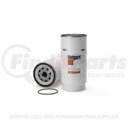 FGFS19769 by FREIGHTLINER - Fuel Water Separator Filter - 4.35 in. Max OD