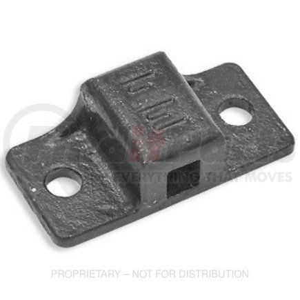 FTG03100896 by FREIGHTLINER - Mud Flap Hanger Bracket - Steel, Black, 4 in. x 1.87 in.