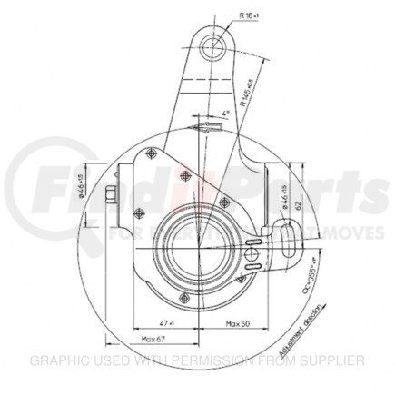 HDX40979003 by FREIGHTLINER - Air Brake Automatic Slack Adjuster