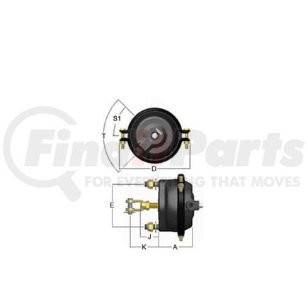 HDX-SC20LCW by FREIGHTLINER - Air Brake Chamber