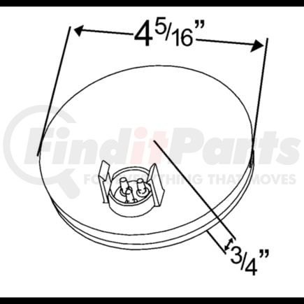 GRO52162 by FREIGHTLINER - Brake / Tail / Turn Signal Light - LED, Red Lens