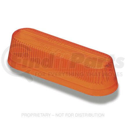 GRO90153 by FREIGHTLINER - Marker Light Lens - Acrylic, Yellow Lens, 0.88 in. THK