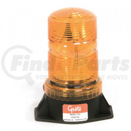 GRO77013 by FREIGHTLINER - Beacon Light - Polycarbonate/ABS, Yellow, Amber Lens
