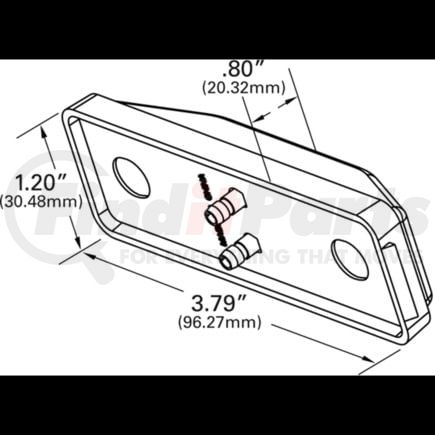 GRO78393 by FREIGHTLINER - Clearance Light - Polycarbonate, Yellow, Yellow Lens