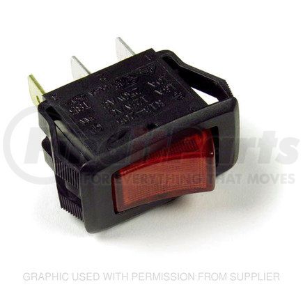 GRO821901 by FREIGHTLINER - Rocker Switch - I/O Glow, 20 Amp, Red