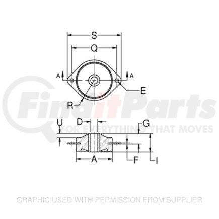 LOR150PD10 by FREIGHTLINER - Engine Mount Isolator