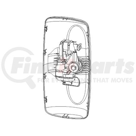 MEK-514144400 by FREIGHTLINER - Door Mirror - RH or LH