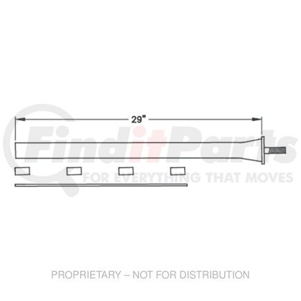 MTQ-576 by FREIGHTLINER - Fender Bracket - Chrome Finish