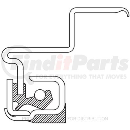 NA-370182A by FREIGHTLINER - Seal - Oil, Front Steer Wheel