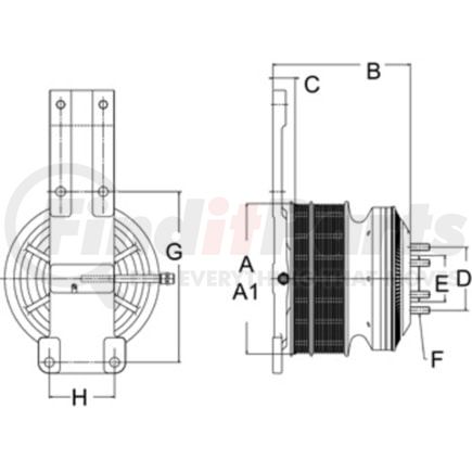 HOR-79A9898 by FREIGHTLINER - Engine Cooling Fan Clutch - Remanufactured