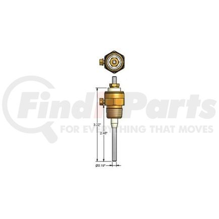 Freightliner III-8034100P A/C Evaporator Probe A/C Evaporator Probe - 3/8-18 NPTF in. Thread Size
