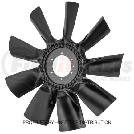 HOR-995750-252 by FREIGHTLINER - Engine Cooling Fan Assembly - Clockwise, 29.50 in. Max OD