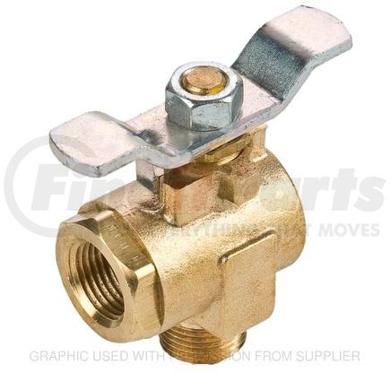 PH-V590P-8 by FREIGHTLINER - HVAC Heater Water Shut-Off Valve - Brass