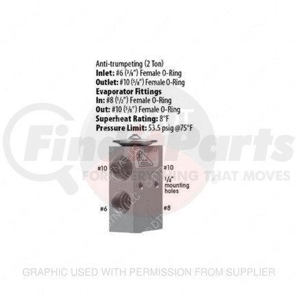 RDH-RD5-9513-0 by FREIGHTLINER - A/C Expansion Valve