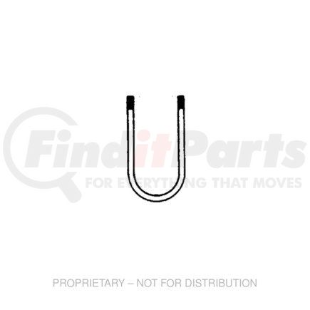 REY2548601 by FREIGHTLINER - Threaded U-Bolt - 3 in. Thread Length
