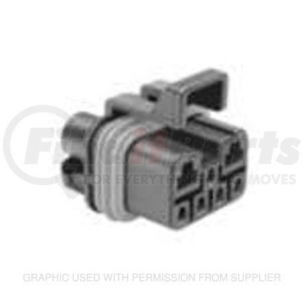 PAC12059472B by FREIGHTLINER - Plug - Nylon, Black, Female Connector