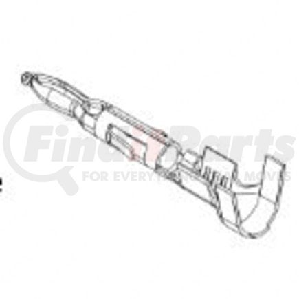 PAC-12089040-L by FREIGHTLINER - Male Terminal - Brass, Male Connector