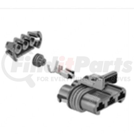 PAC-12124685-B by FREIGHTLINER - Plug - Polyamide, Black, Female Connector