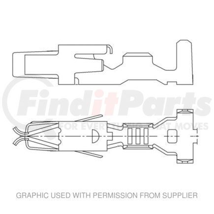PAC12157739L by FREIGHTLINER - Female Terminal - Female Connector