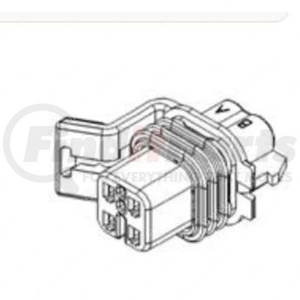 PAC-12160482-B by FREIGHTLINER - Female Terminal - Polyamide, Black, Female Connector