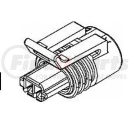 PAC-12162197-B by FREIGHTLINER - Female Terminal - Gray, Female Connector