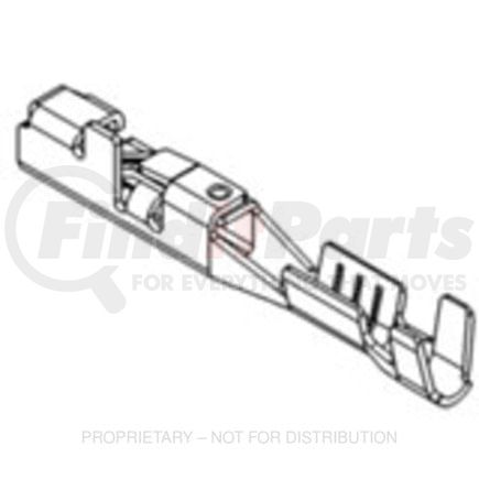 PAC-12191819-L by FREIGHTLINER - Female Terminal - Brass, 16-18 AWG, Female Connector