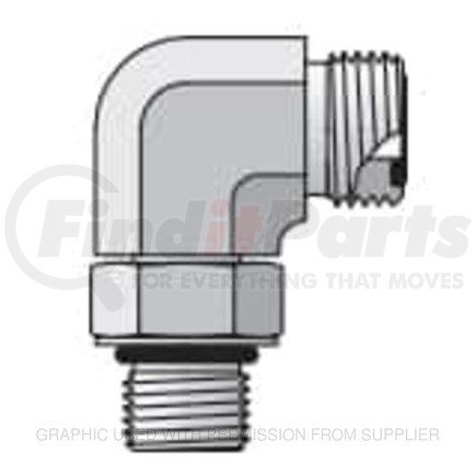 PH108C5OLOS by FREIGHTLINER - Pipe Fitting - Male, Steel, 90 deg, 3/4-16 in.