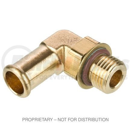 PH-1695HB64 by FREIGHTLINER - Pipe Fitting - Elbow, 7/16-20 in., 3/8 in. Hose, 90 deg, Brass