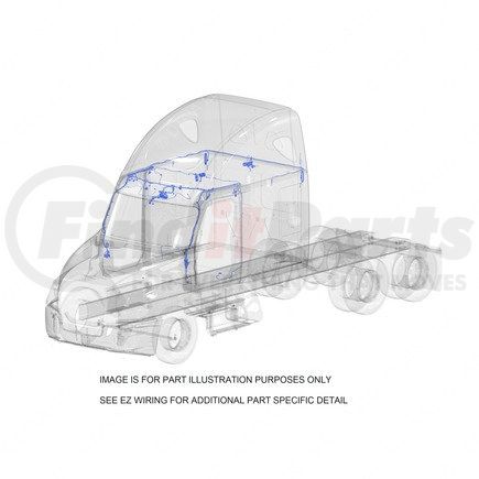 S69-00002-242 by FREIGHTLINER - Sleeper Wiring Harness - Overhead, P4, 10/OBD16/GHG17