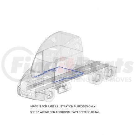 S70-00013-395 by FREIGHTLINER - Sleeper Wiring Harness - Floor, P3, 10/OBD15/GHG14